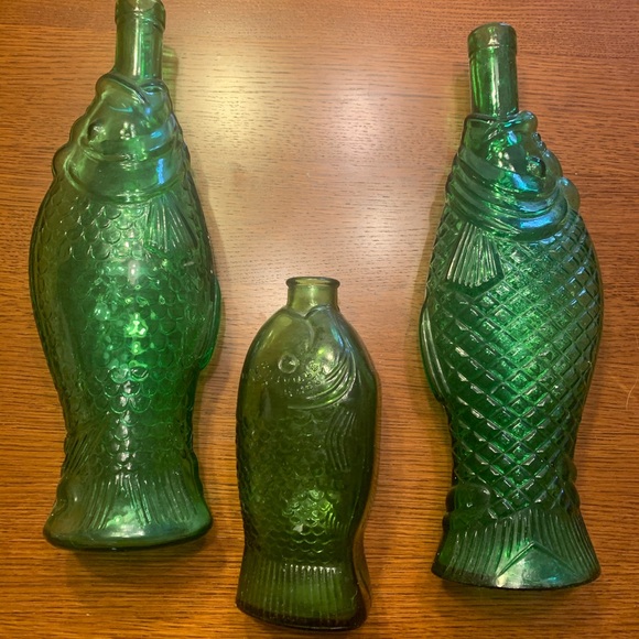 Dr. Fisch’s bitters Glass Fish Bottles Retro - Picture 2 of 8